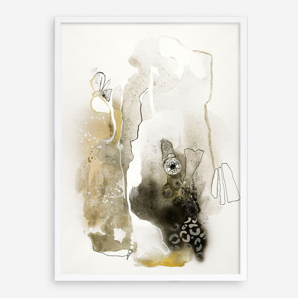 Aqua Sketch 1 Art Print