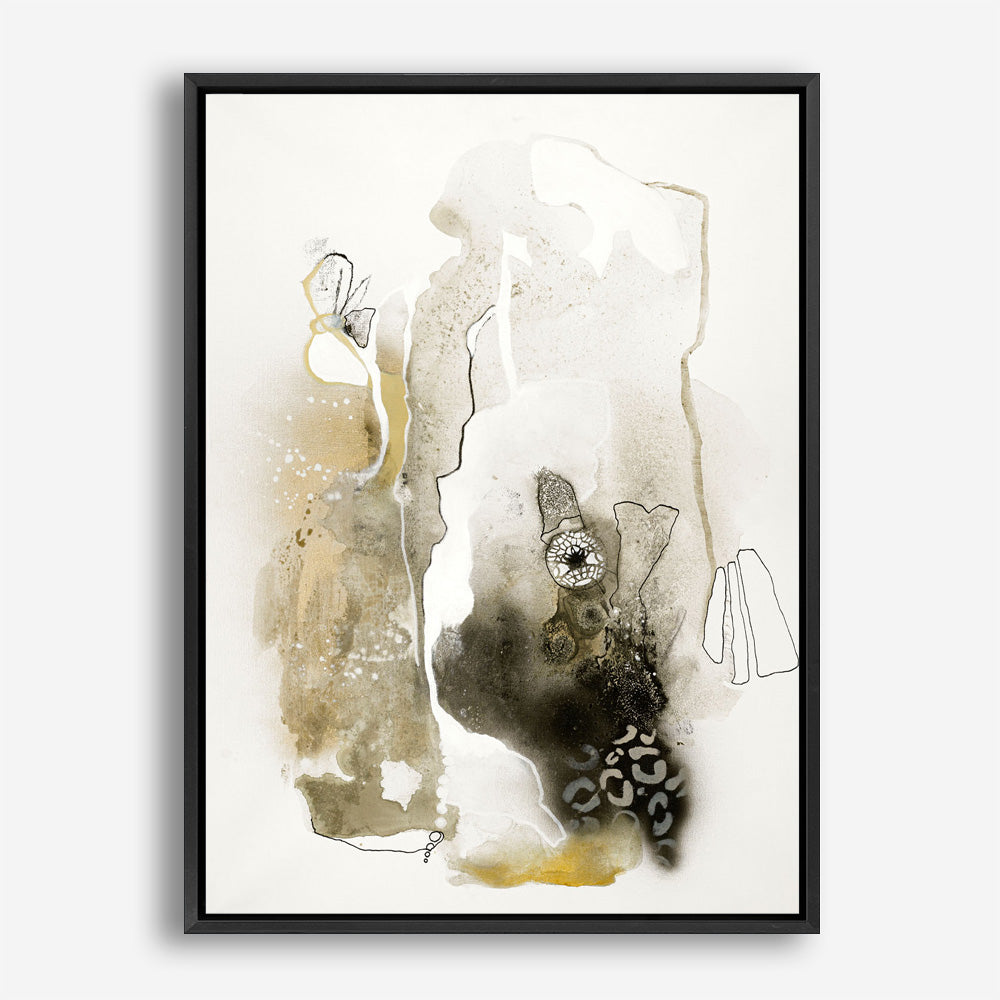 Aqua Sketch 1 Canvas Print