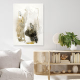 Aqua Sketch 1 Canvas Print