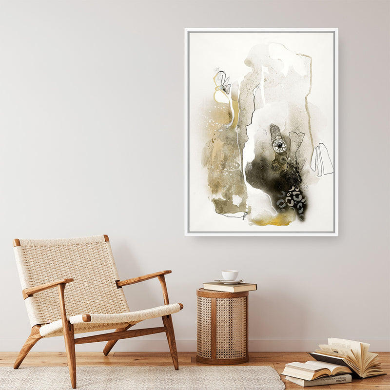 Aqua Sketch 1 Canvas Print