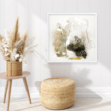 Aqua Sketch 1 (Square) Art Print