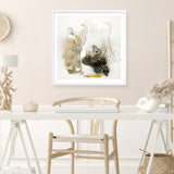 Aqua Sketch 1 (Square) Art Print