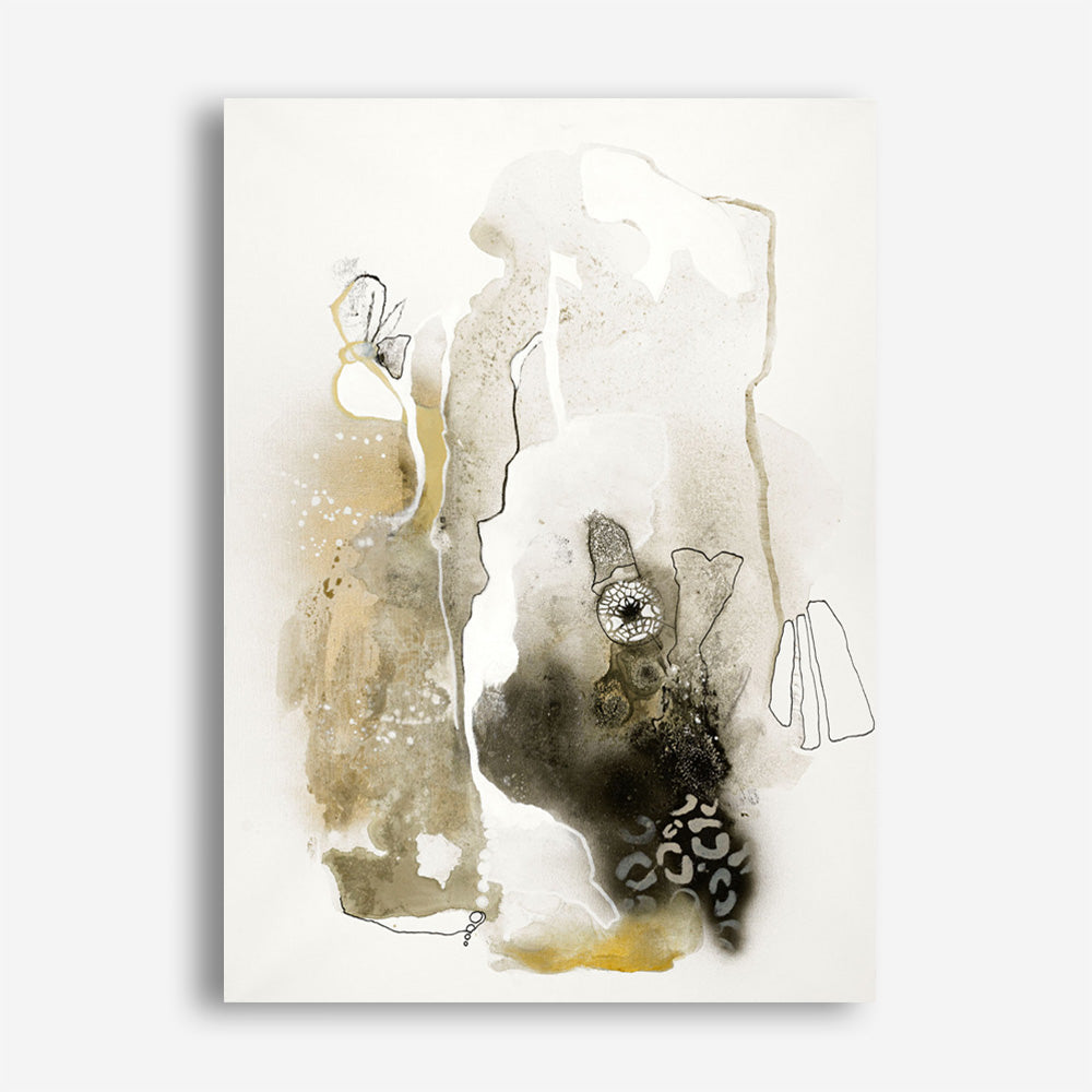 Aqua Sketch 1 Canvas Print