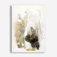 Aqua Sketch 1 Canvas Wall Art Print