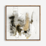 Aqua Sketch 2 (Square) Canvas Print