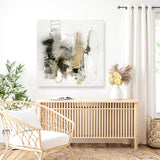 Aqua Sketch 2 (Square) Canvas Print