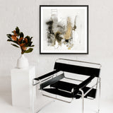 Aqua Sketch 2 (Square) Art Print