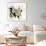 Aqua Sketch 2 (Square) Art Print