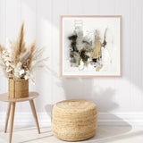 Aqua Sketch 2 (Square) Art Print