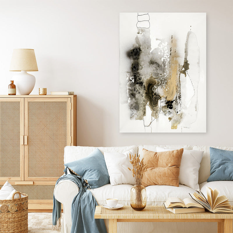 Aqua Sketch 2 Canvas Print