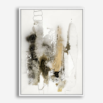Aqua Sketch 2 Canvas Wall Art Print
