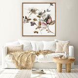 Playing Flower 2 (Square) Canvas Print