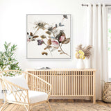 Playing Flower 2 (Square) Canvas Print