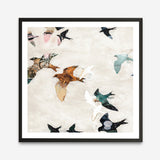 Abstract Birds 1 (Square) Art Print