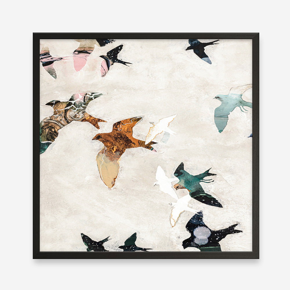 Abstract Birds 1 (Square) Art Print