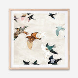Abstract Birds 1 (Square) Art Print