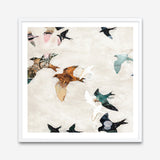 Abstract Birds 1 (Square) Art Print