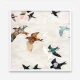 Abstract Birds 1 (Square) Art Print
