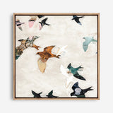 Abstract Birds 1 (Square) Canvas Print