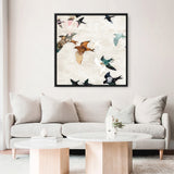 Abstract Birds 1 (Square) Canvas Print