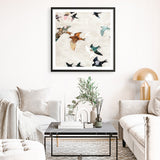 Abstract Birds 1 (Square) Art Print