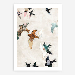 Abstract Birds 1 Art Print