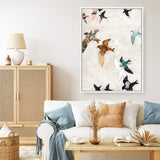 Abstract Birds 1 Canvas Print