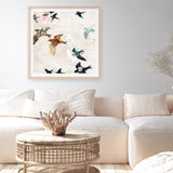 Abstract Birds 1 (Square) Art Print