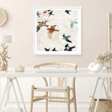 Abstract Birds 1 (Square) Art Print