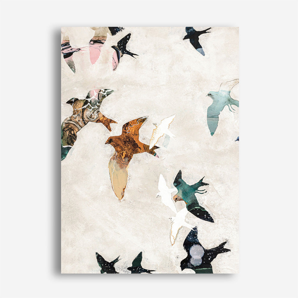 Abstract Birds 1 Canvas Print