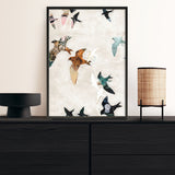 Abstract Birds 1 Art Print