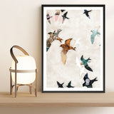 Abstract Birds 1 Art Print