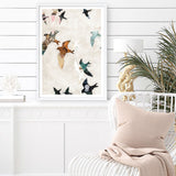 Abstract Birds 1 Art Print