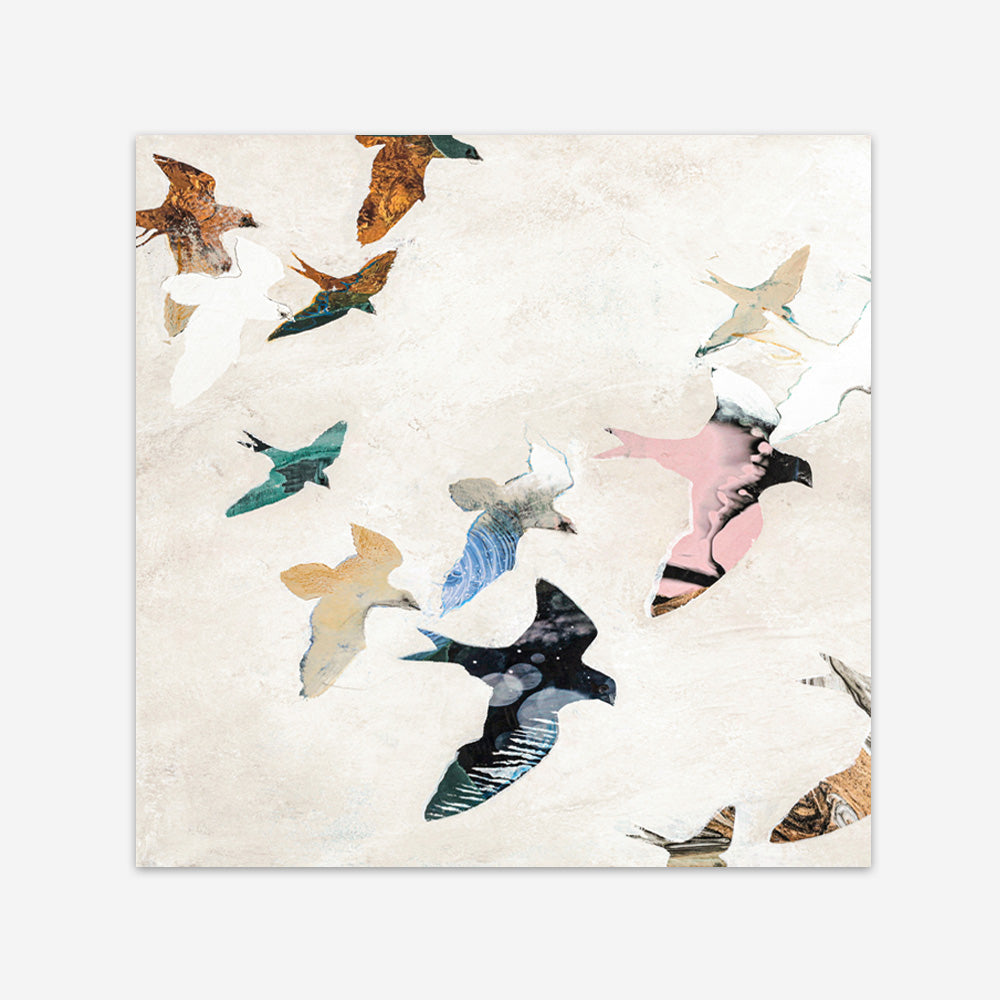 Abstract Birds 2 (Square) Art Print