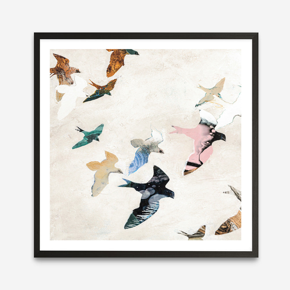 Abstract Birds 2 (Square) Art Print