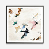 Abstract Birds 2 (Square) Art Print