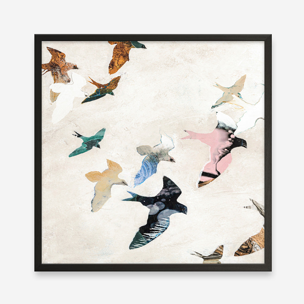 Abstract Birds 2 (Square) Art Print