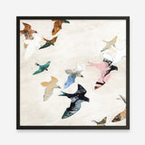Abstract Birds 2 (Square) Art Print