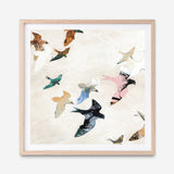 Abstract Birds 2 (Square) Art Print