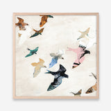 Abstract Birds 2 (Square) Art Print