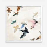 Abstract Birds 2 (Square) Art Print