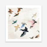 Abstract Birds 2 (Square) Art Print