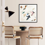 Abstract Birds 2 (Square) Art Print
