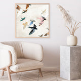 Abstract Birds 2 (Square) Art Print