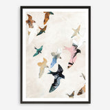 Abstract Birds 2 Art Print