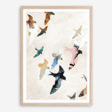 Abstract Birds 2 Art Print