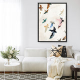 Abstract Birds 2 Canvas Print