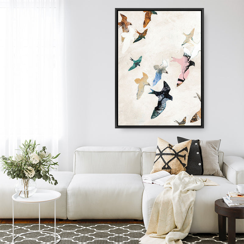 Abstract Birds 2 Canvas Print