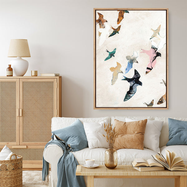 Abstract Birds 2 Canvas Print