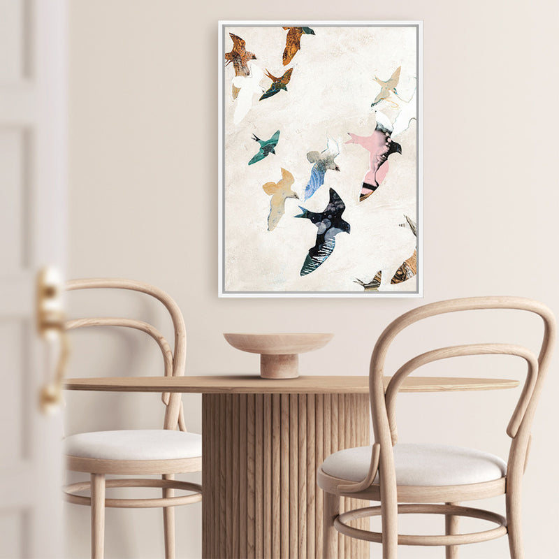 Abstract Birds 2 Canvas Print